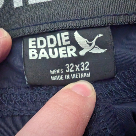 3 For $24 Eddie Bauer Men's Dark Blue Chinos - Picture 8 of 9